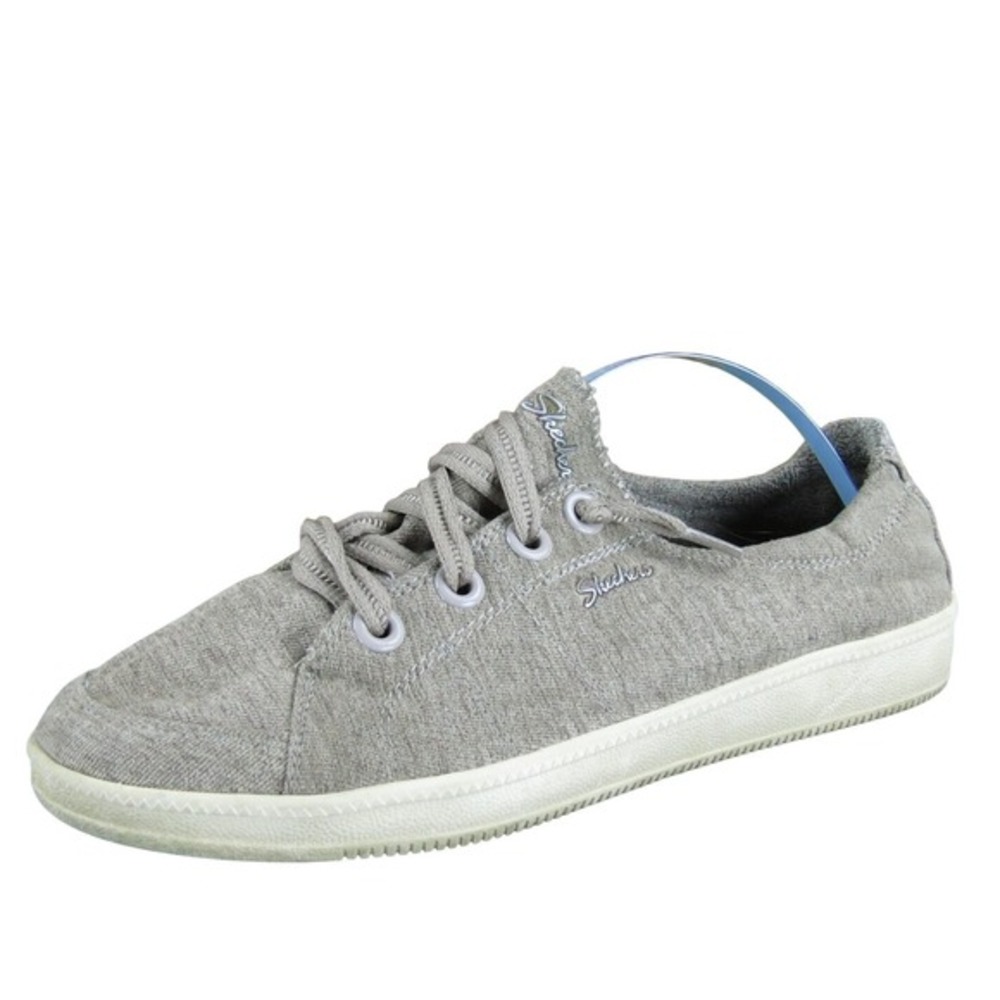 SKECHERS Women's Air-Cooled‎ Sneaker Taupe Fabric Sz 6.5 Medium Gently Used 2025
